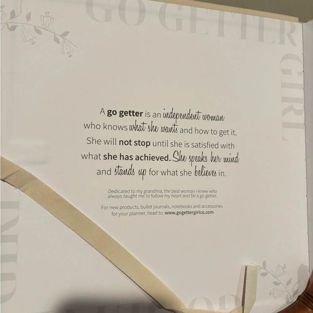 Go Getter Guide - Cream Planner
